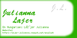 julianna lajer business card